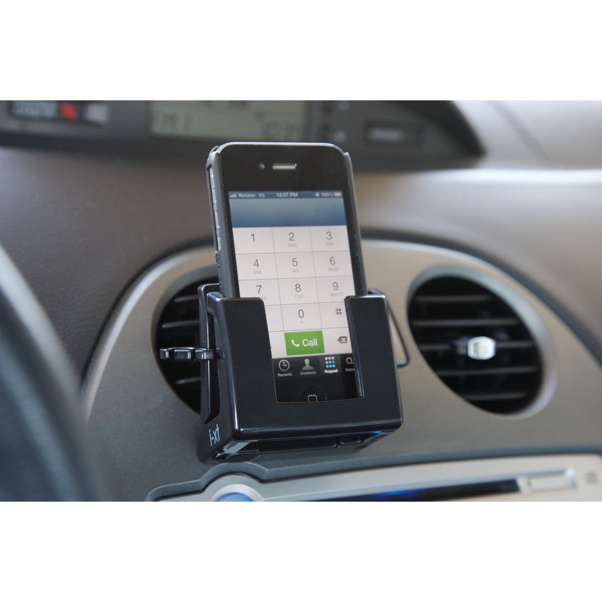 Custom Accessories Vent Mount Black Cell Phone Holder