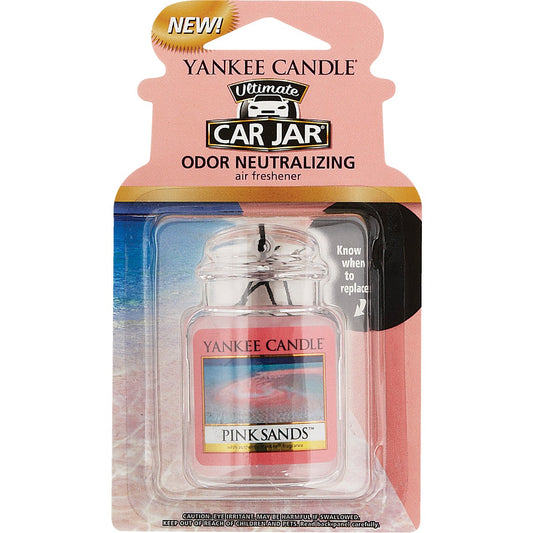 Yankee Candle Car Jar Ultimate Car Air Freshener, Pink Sands