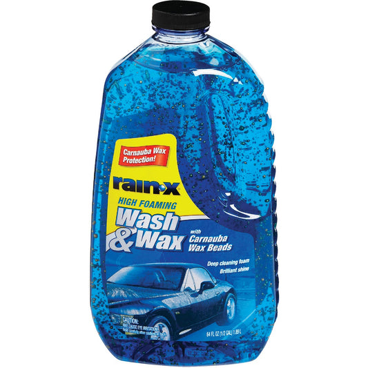 Rain-X 64 Oz. Liquid High Foaming Car Wash & Wax w/Carnauba Wax