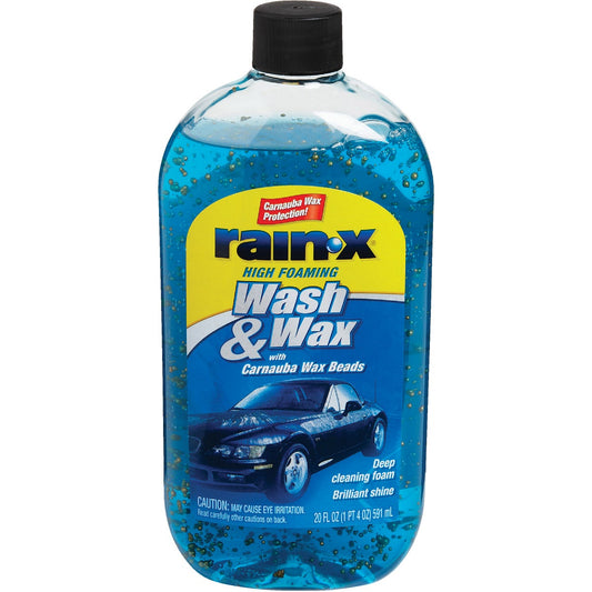 Rain-X 20 Oz. Liquid High Foaming Car Wash & Wax w/Carnauba Wax