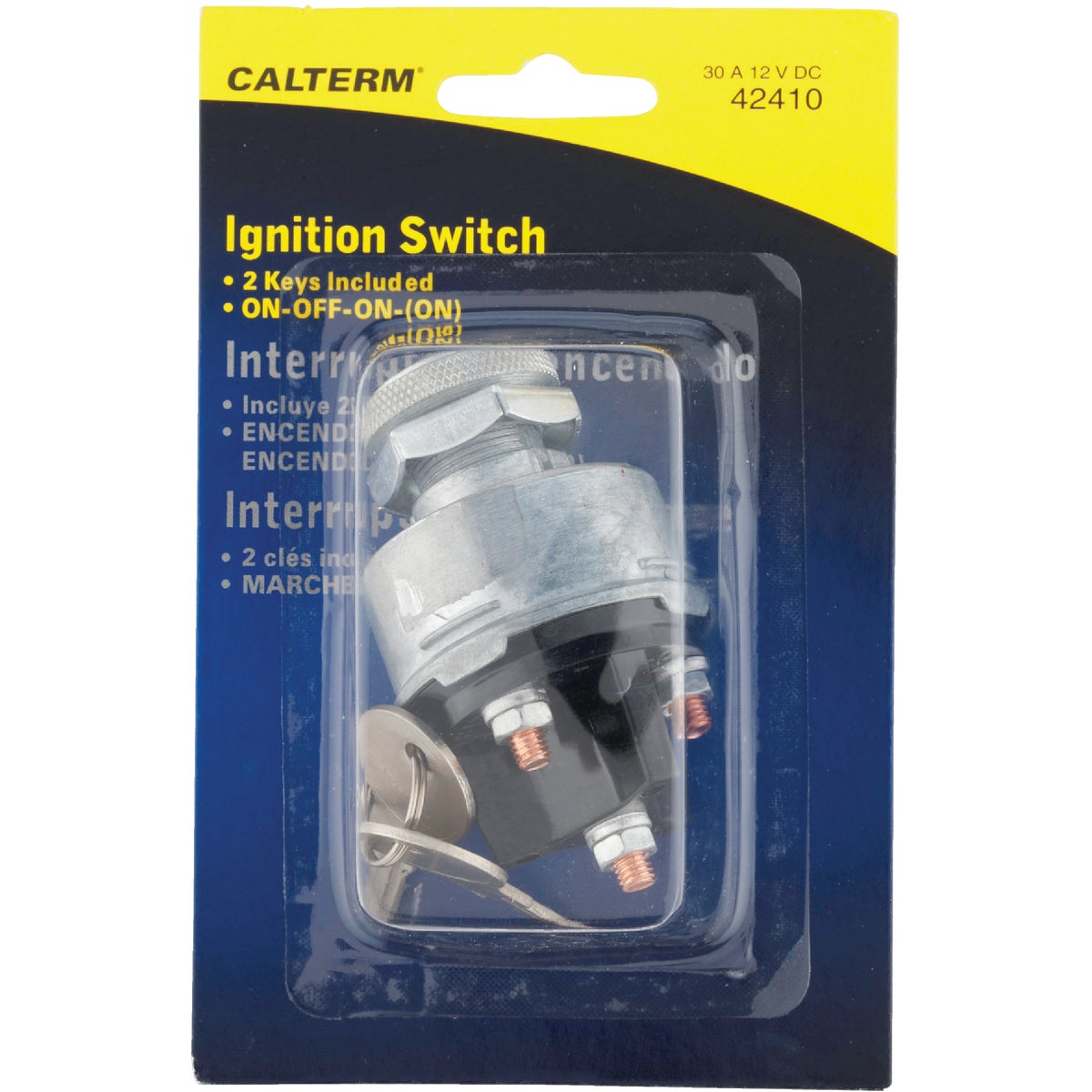 Calterm 4-Position Starter Ignition Switch (2 Keys Included)