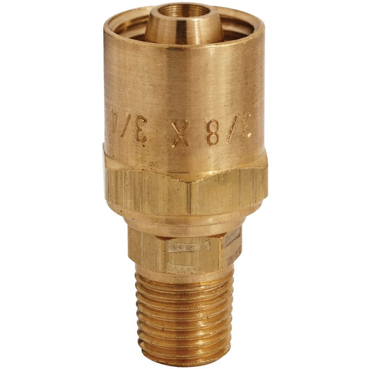 Milton 3/4 In. O.D. 1/4 In. MNPT Brass Reusable Hose End