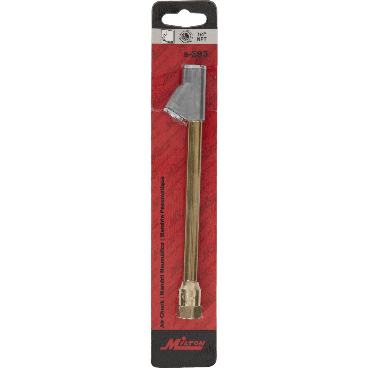 Milton 1/4 In. FNPT 150 psi Straight Foot Dual Head Air Chuck