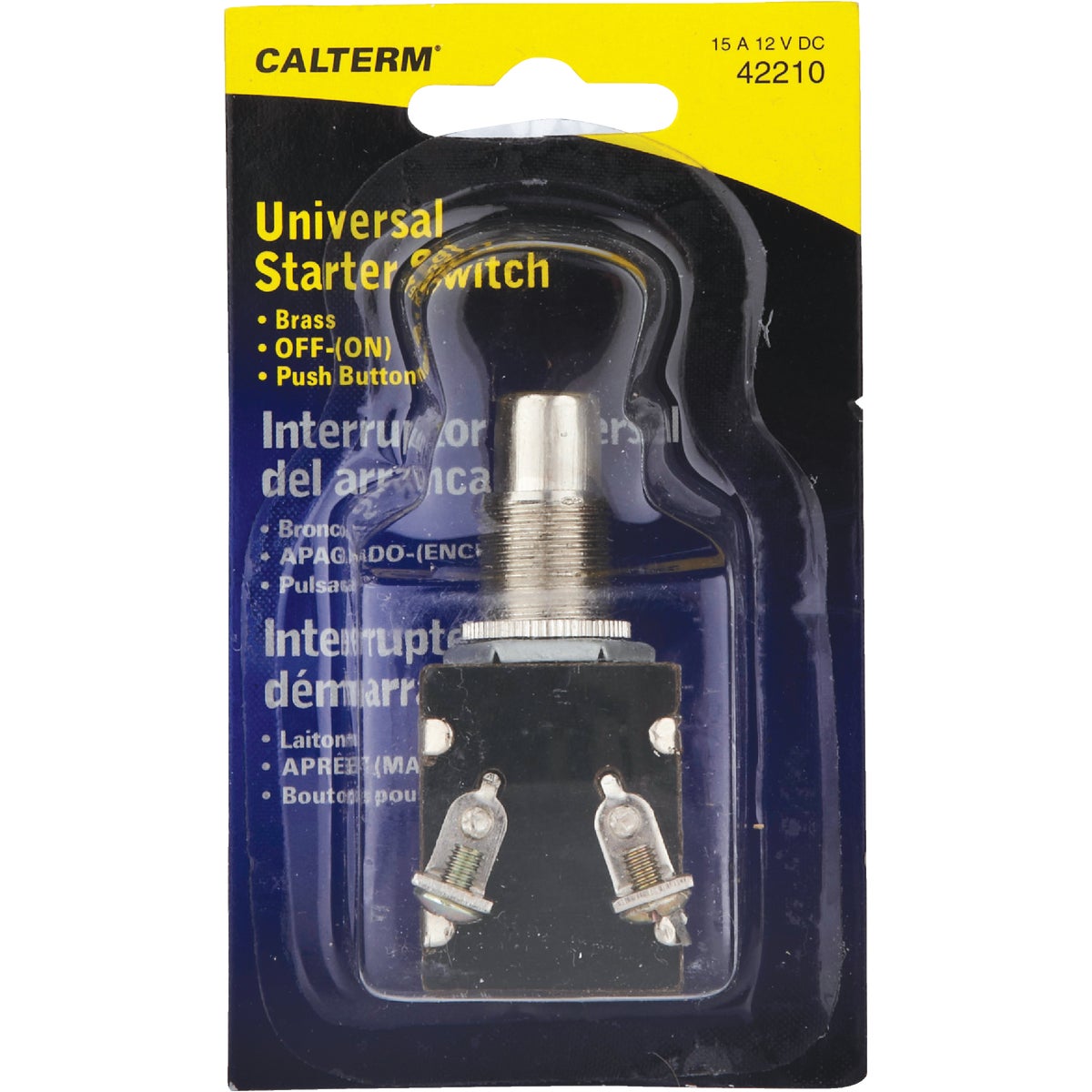 Calterm Brass 15A Universal Starter Switch