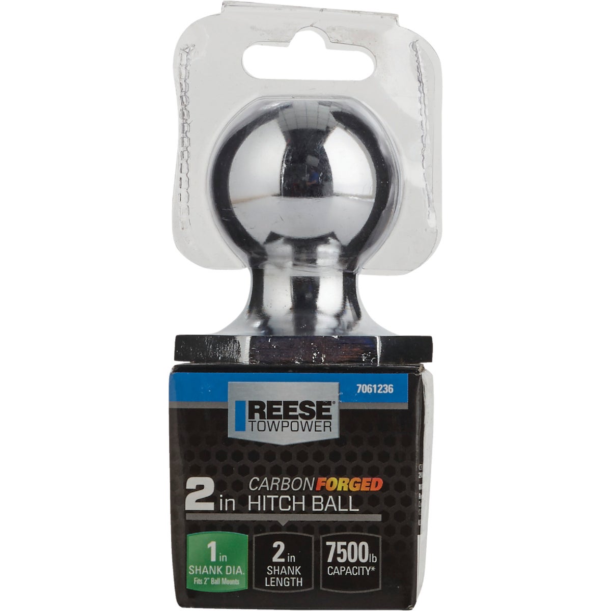 Reese Towpower Class IV Carbon Forged Interlock Hitch Ball, 2 In.