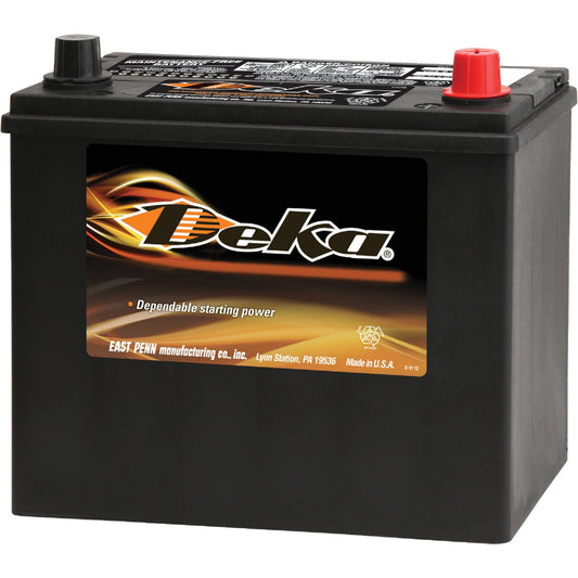 Deka Premium 12-Volt 450 CCA Automotive Battery, Top Post Right Front Positive Terminal