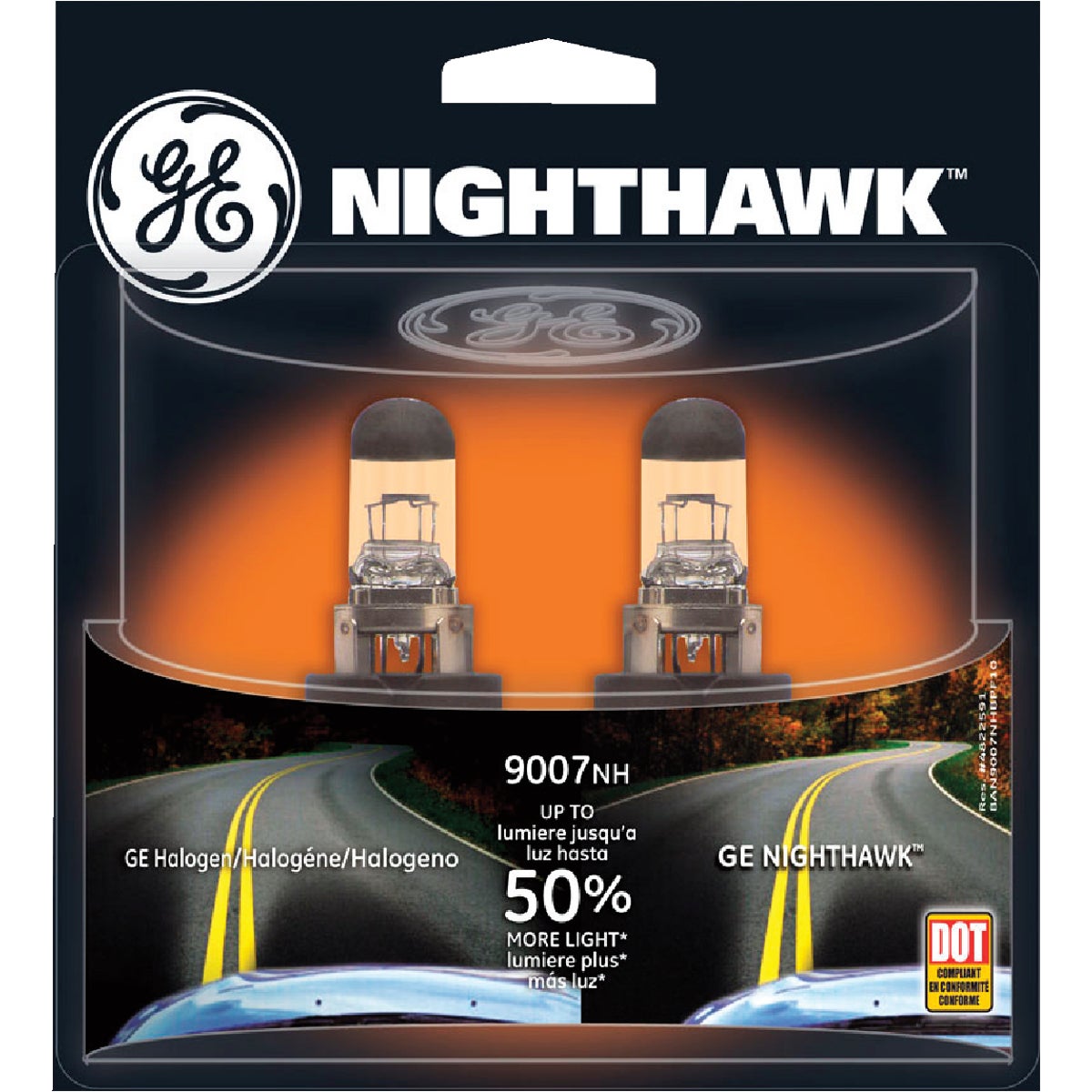 GE Nighthawk 55/65W Sport Replacement Halogen Automotive Headlight (2-Pack)