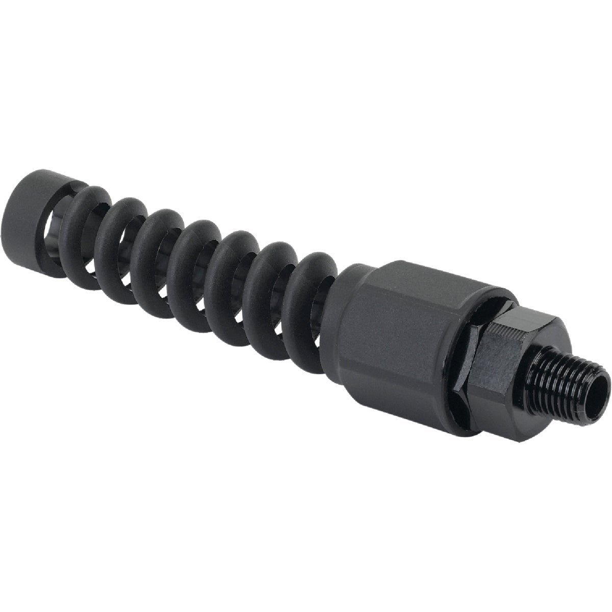 Flexzilla Pro 3/8 In. Barb 1/4 In. MNPT Reusable Air Hose End with Swivel