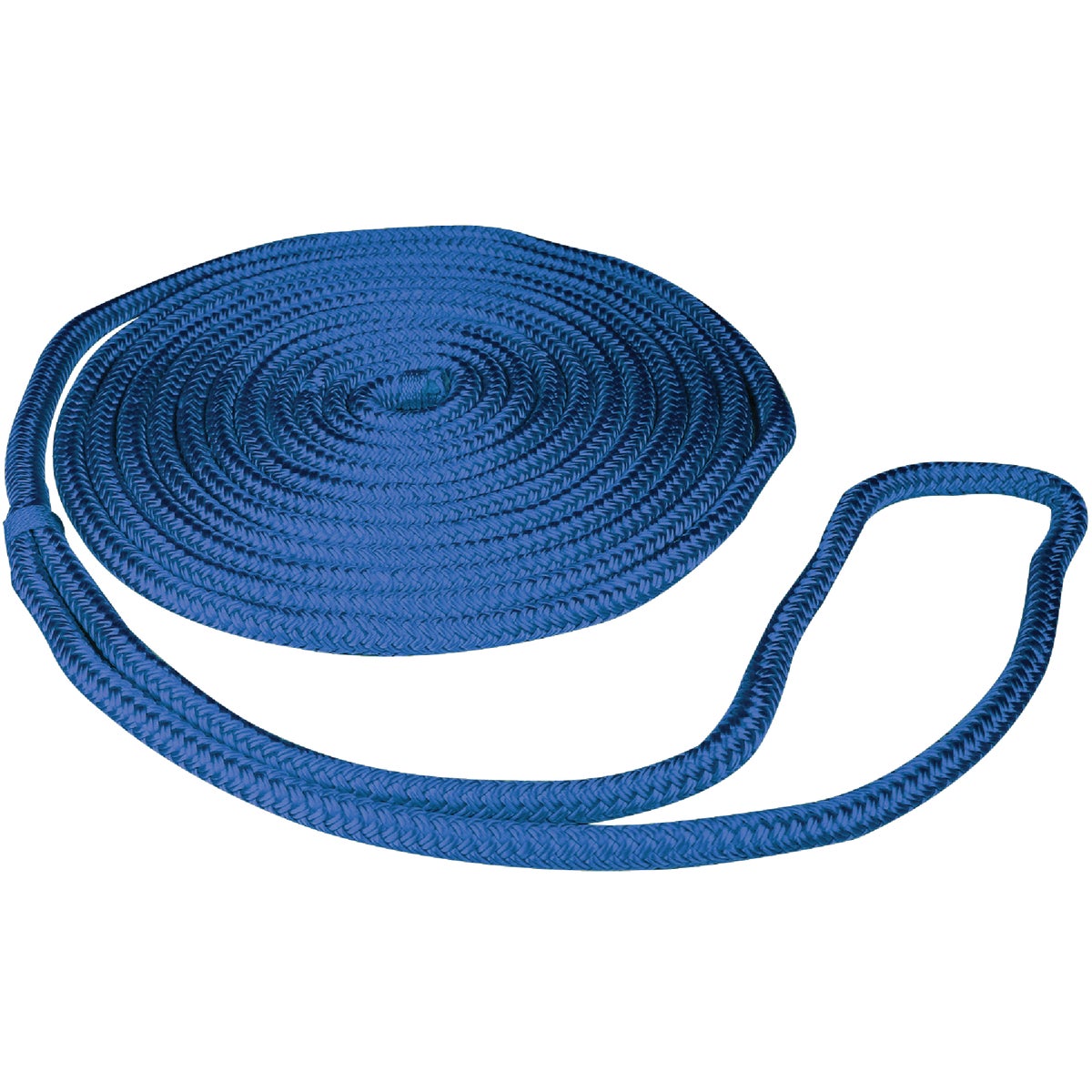 Seachoice 3/8 In. x 15 Ft. Blue Double Braid Nylon Dock Line