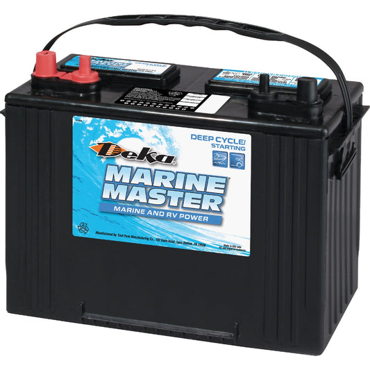 Deka Marine Master 12-Volt 600 CCA Deep Cycle/Starting Marine/RV Battery, Left Front Positive Terminal