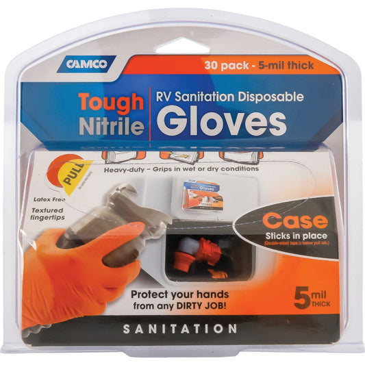 Camco Nitrile RV Sanitation Gloves (30-Pack)