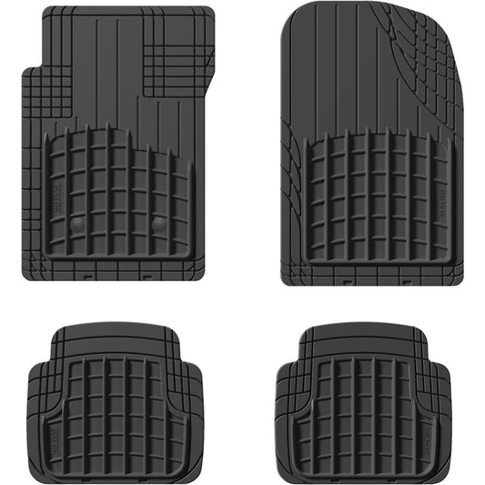 WeatherTech Trim-to-Fit Black Rubber Heavy-Duty Floor Mat (4-Piece)