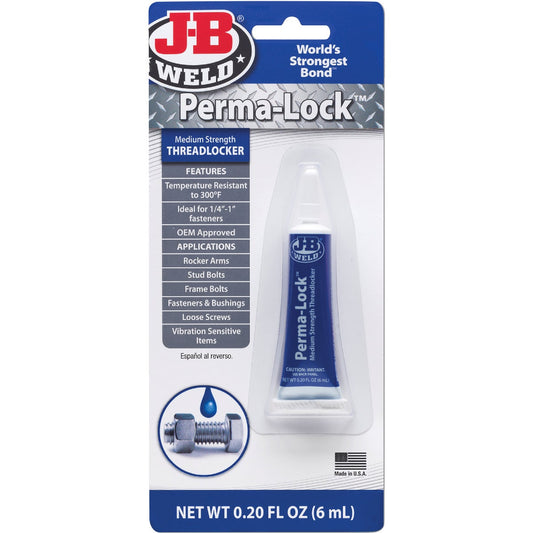 J-B Weld Perma-Lock 0.20 Oz. Blue Threadlocker