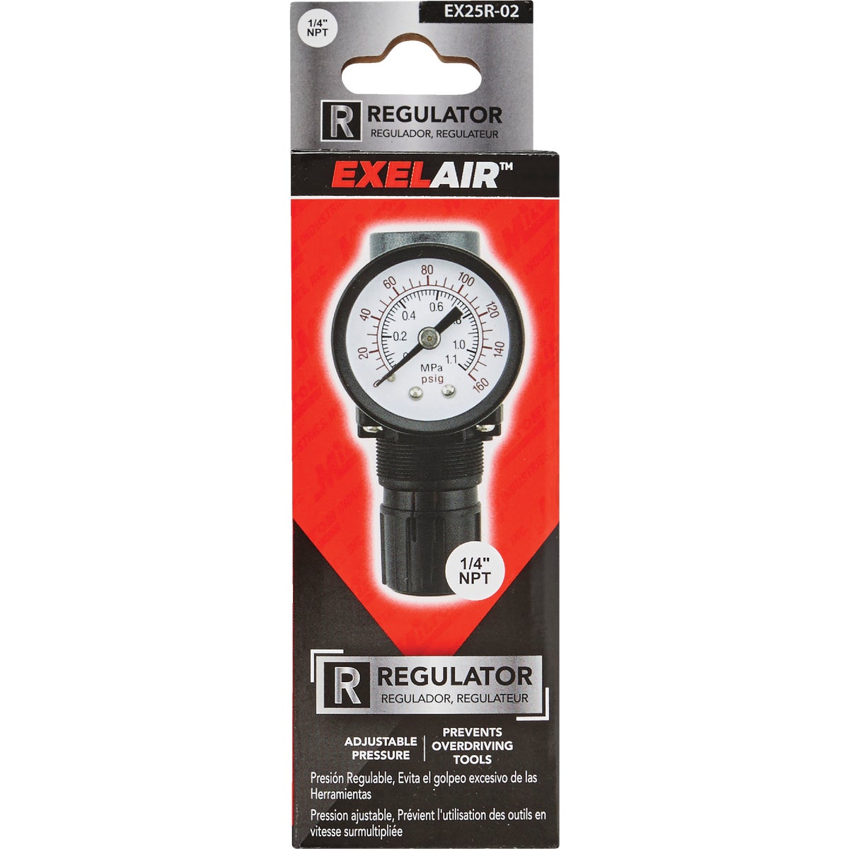 Milton ExelAir 1/4 In. NPT Pressure Regulator