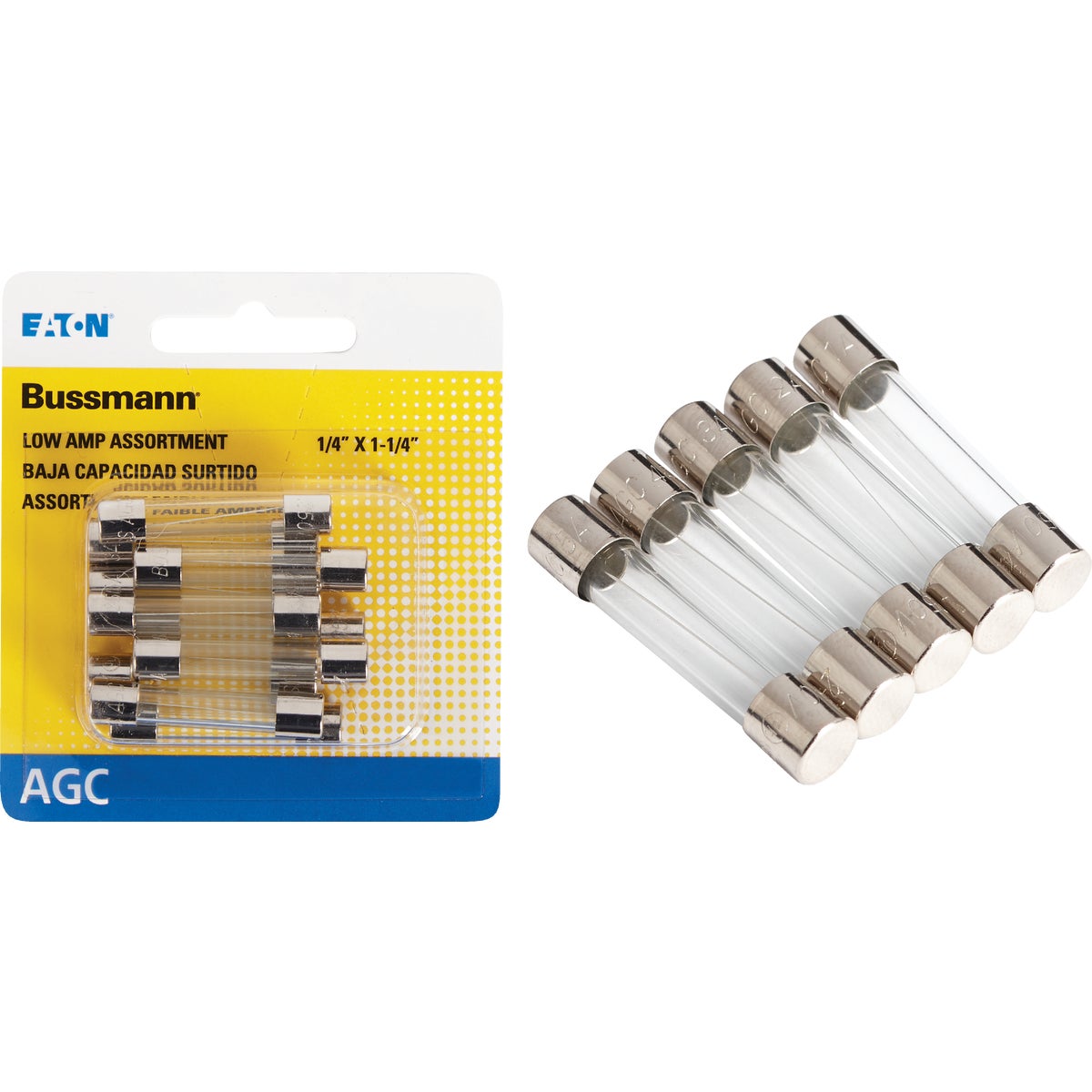 Bussmann AGC Glass Tube Fuse Assortment (10-Pack)