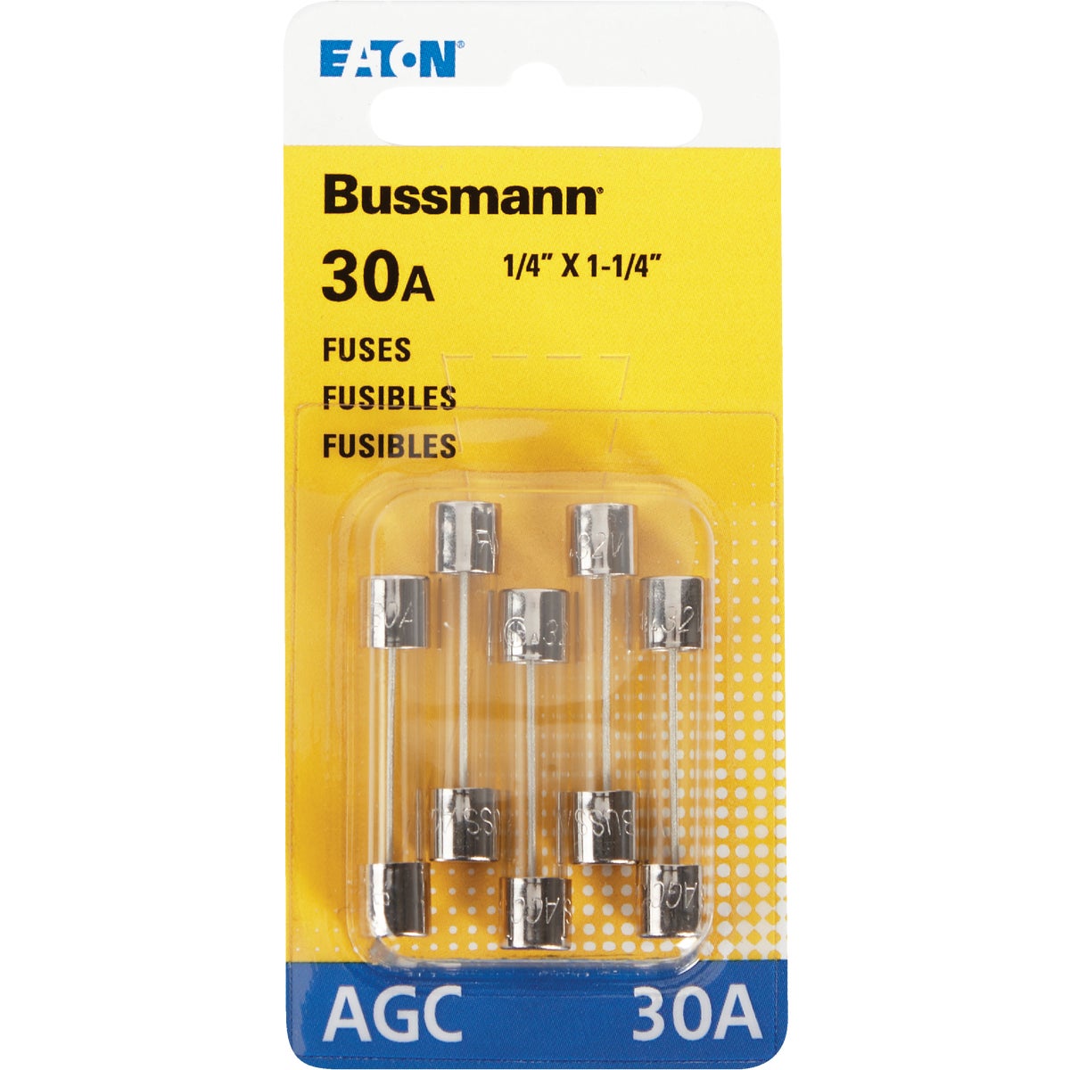 Bussmann 30-Amp 32-Volt Glass Tube Automotive Fuse (5-Pack)