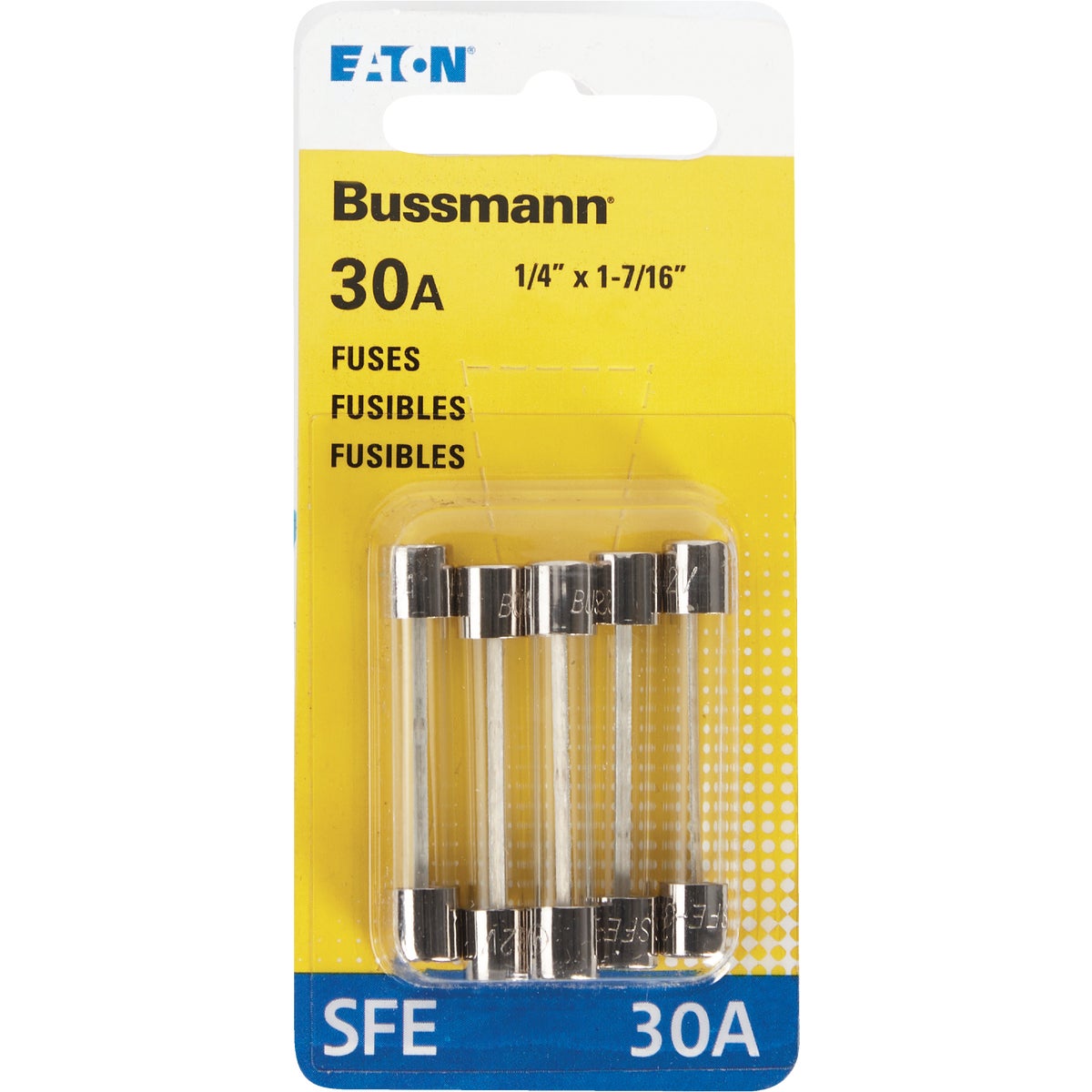 Bussmann 30-Amp 32-Volt SFE Glass Tube Automotive Fuse (5-Pack)