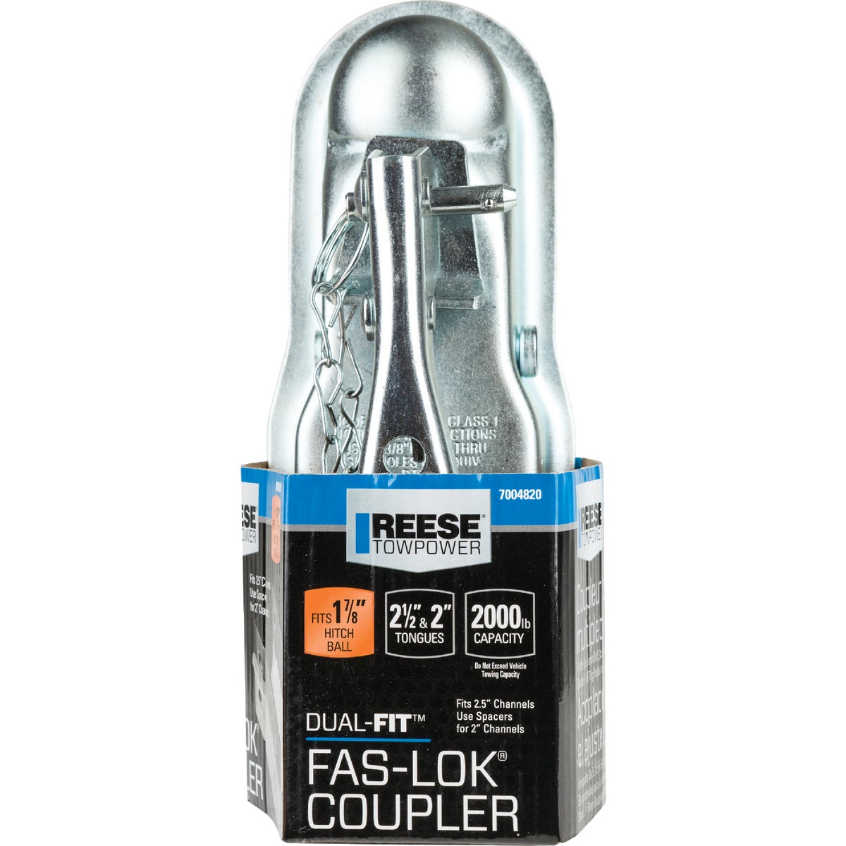 Reese Towpower Dual-Fit Fas-Lok 1-7/8 In. Ball Class I Trailer Coupler