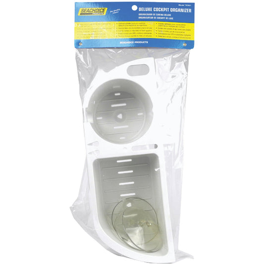 Seachoice Cruisin' Caddy White Plastic Drink Holder and Storage Holder