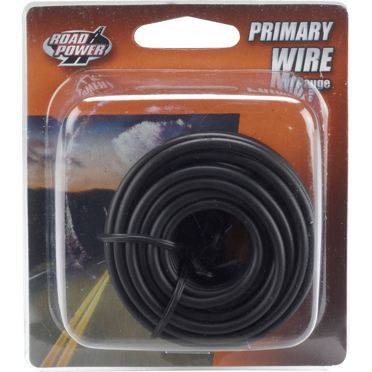 ROAD POWER 17 Ft. 14 Ga. PVC-Coated Primary Wire, Black