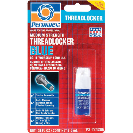 PERMATEX 0.08 Oz. Blue Medium Strength Threadlocker