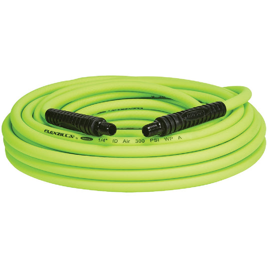 Flexzilla 1/4 In. x 50 Ft. Polymer-Blend Air Hose with 1/4 In. MNPT Fittings