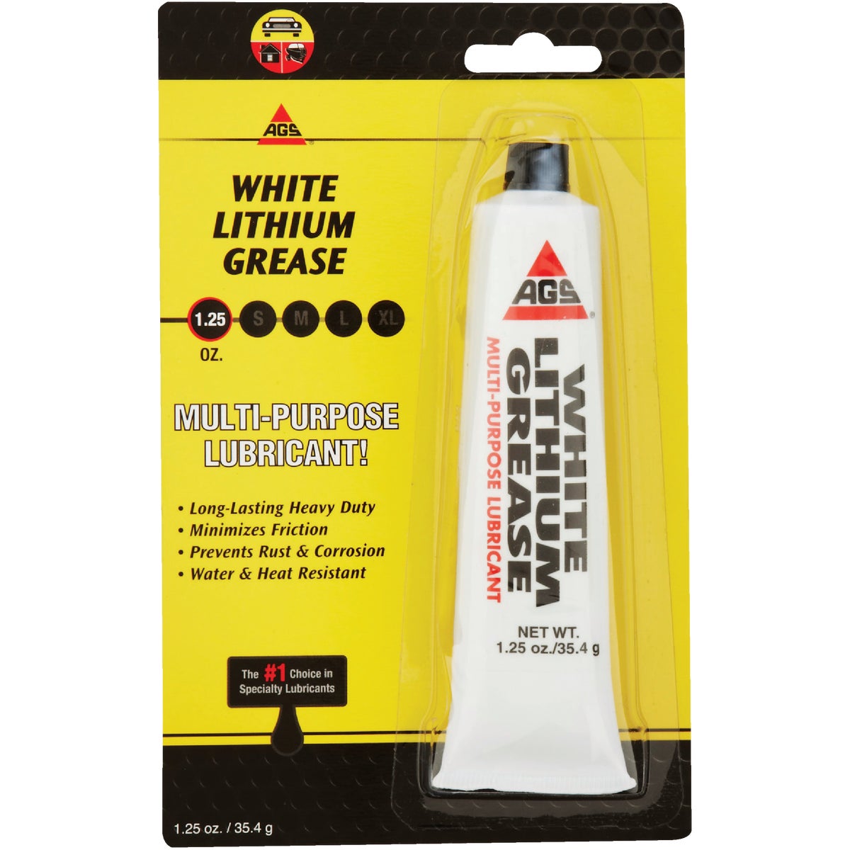 AGS Lith-Ease 1.25 Oz. Tube White Lithium Grease