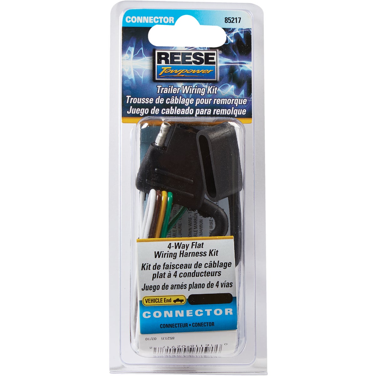 Reese Towpower 4-Flat 12 In. Vehicle Side Connector