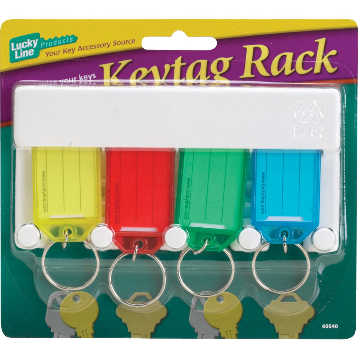 Lucky Line Keytag Rack (4-Key)