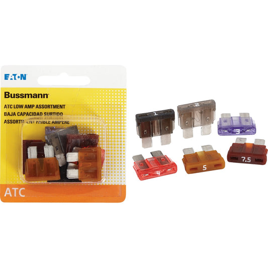 Bussmann ATC Low Amp Fuse Assortment (8-Piece)