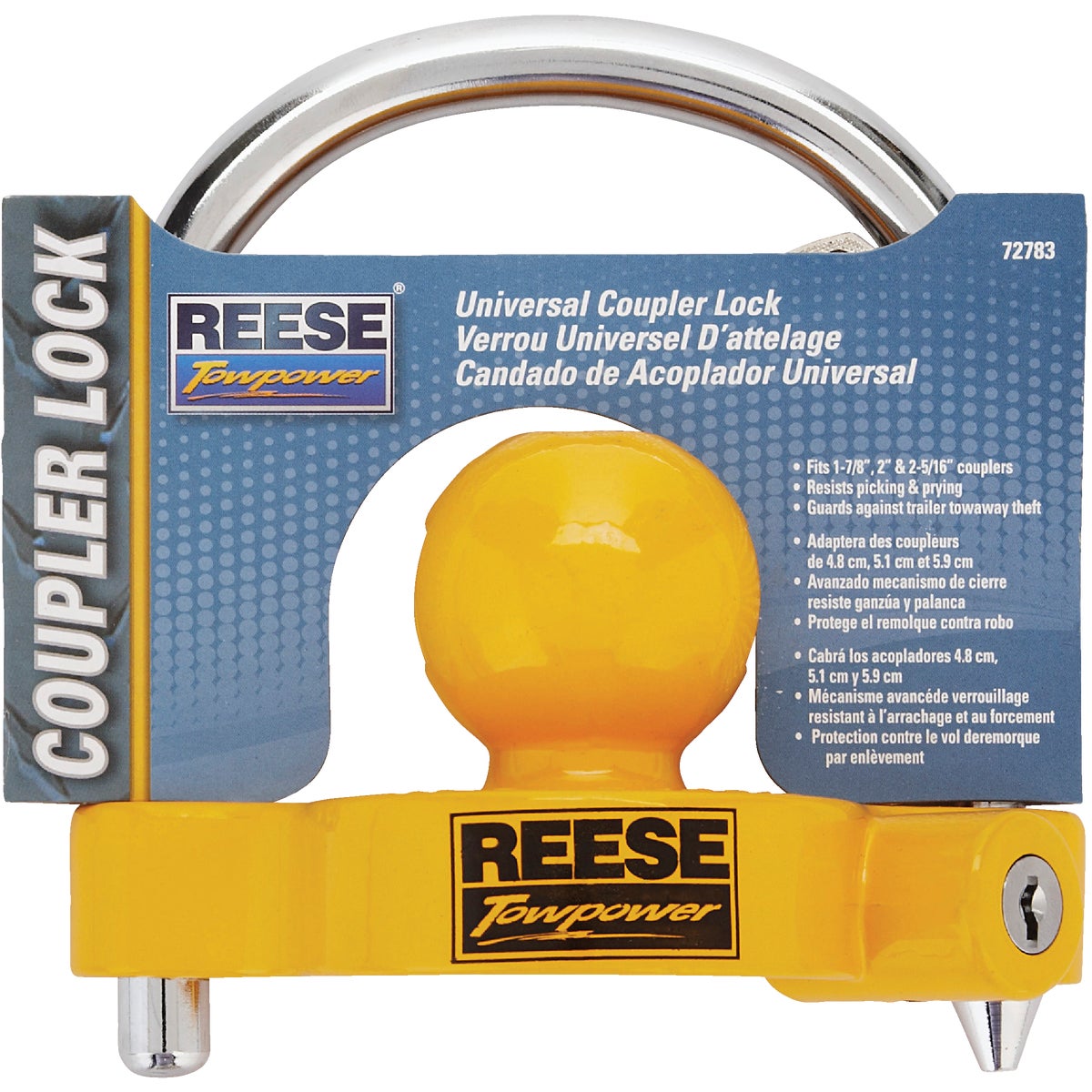 Reese Towpower Cast Steel 1-7/8 In., 2 In. & 2-5/16 In. Coupler Lock