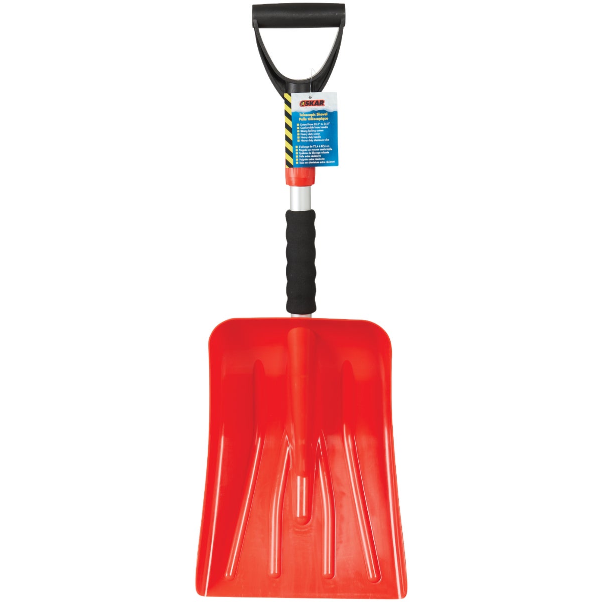 Oskar 9-1/2 In. Poly Emergency Automotive Snow Shovel with Extendable Steel Handle