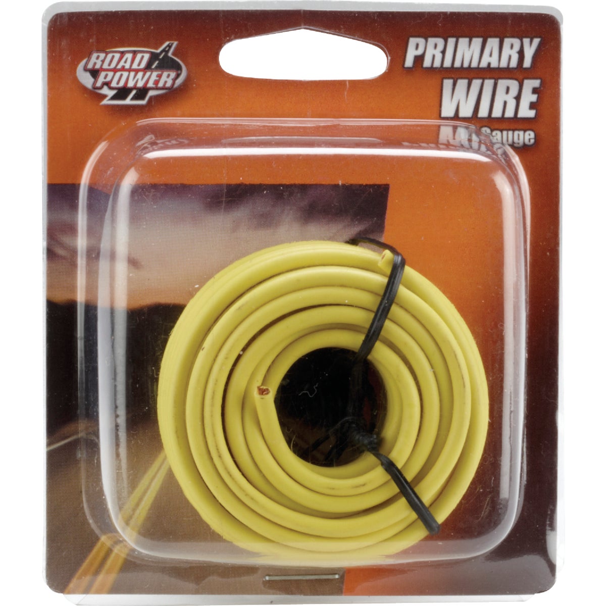 ROAD POWER 17 Ft. 14 Ga. PVC-Coated Primary Wire, Yellow