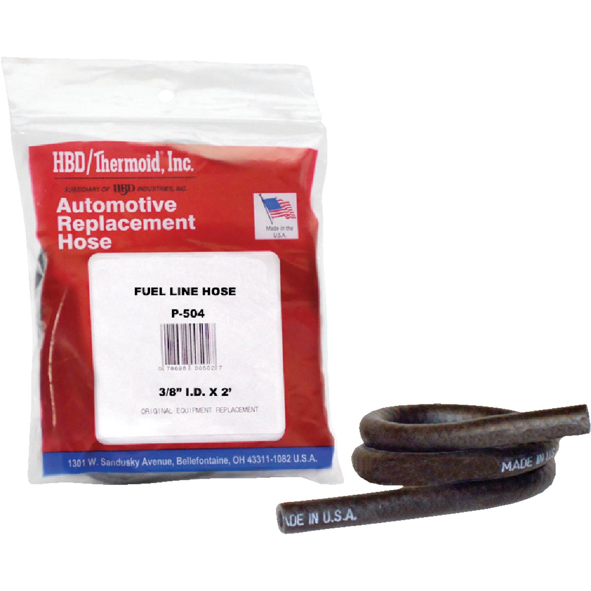 Thermoid 3/8 In. ID x 2 Ft. L. Fuel Line Hose