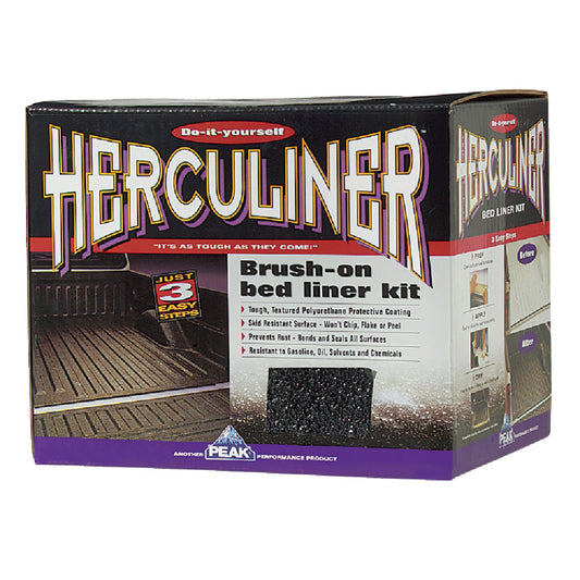 PEAK Herculiner Gal. Brush-On Bed Liner Kit, Black