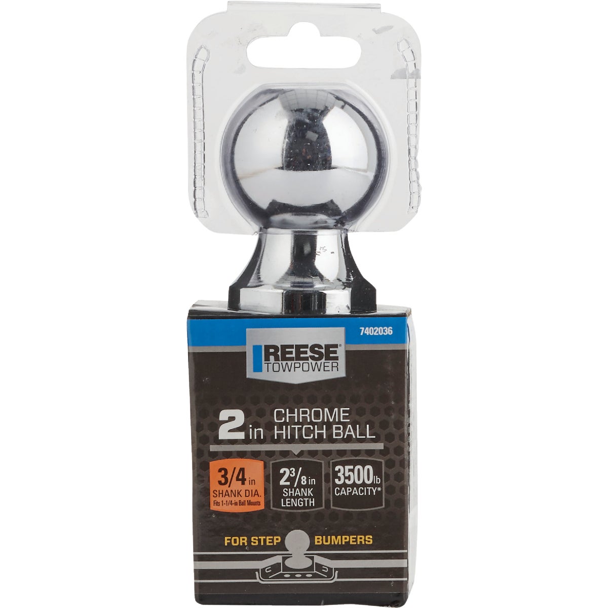 Reese Towpower 2 In. x 3/4 In. x 2-3/8 In. Hitch Ball