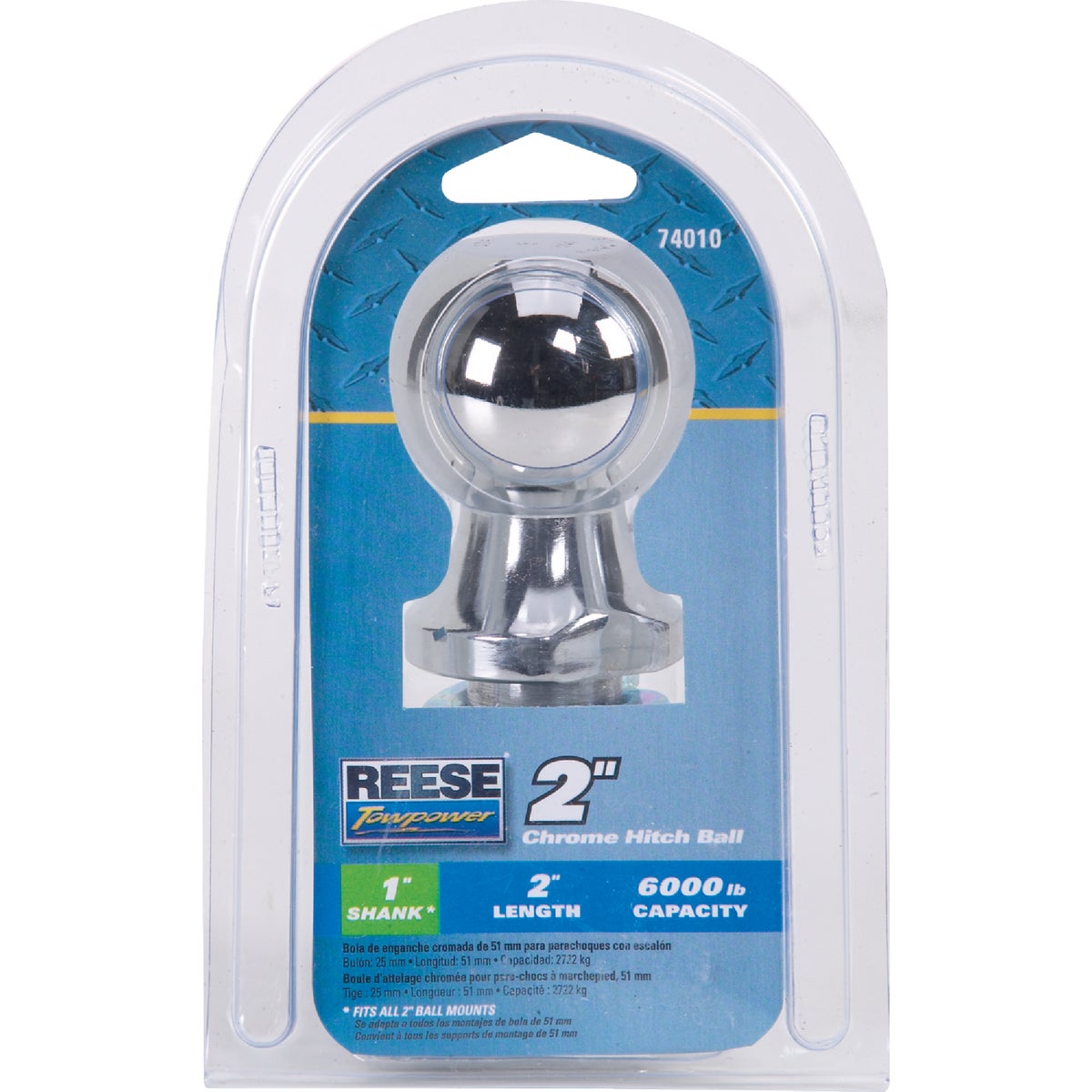 Reese Towpower 2 In. x 1 In. x 2 In. Hitch Ball