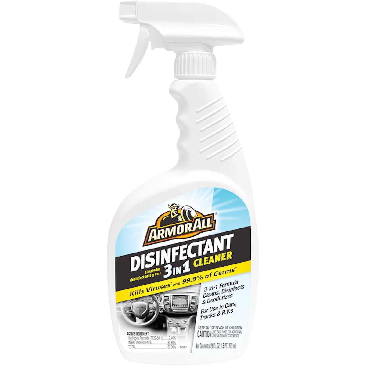 Armor All 24 Oz. 3-in-1 Disinfectant Cleaner Spray