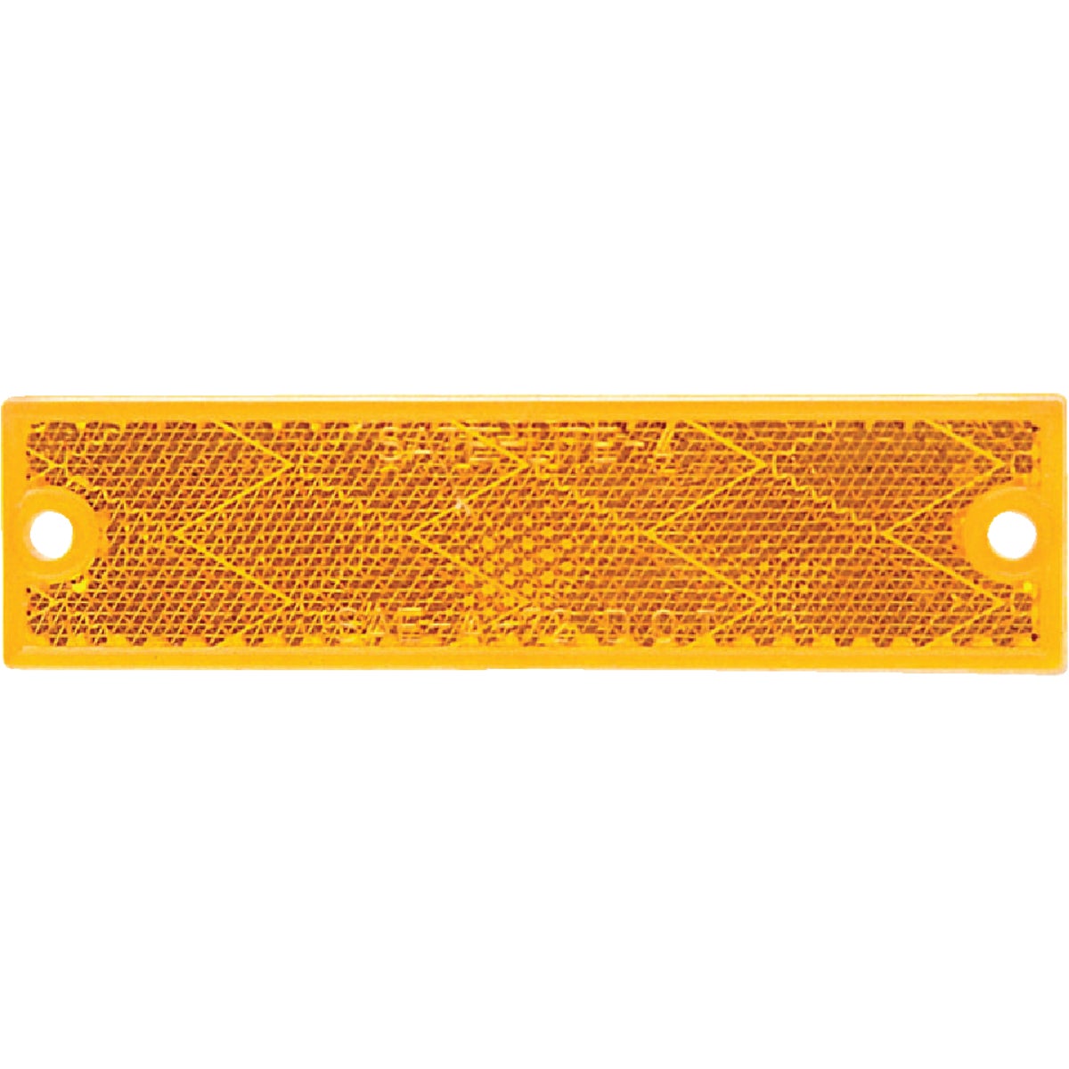 Peterson 1-1/8 In. W. x 4-7/16 In. H. Compact Rectangular Amber Reflector