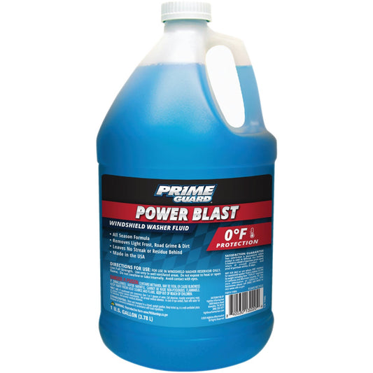 Prime Guard Power Blast 1 Gal. 0 Deg F Temperature Rating Windshield Washer Fluid with Antifreeze