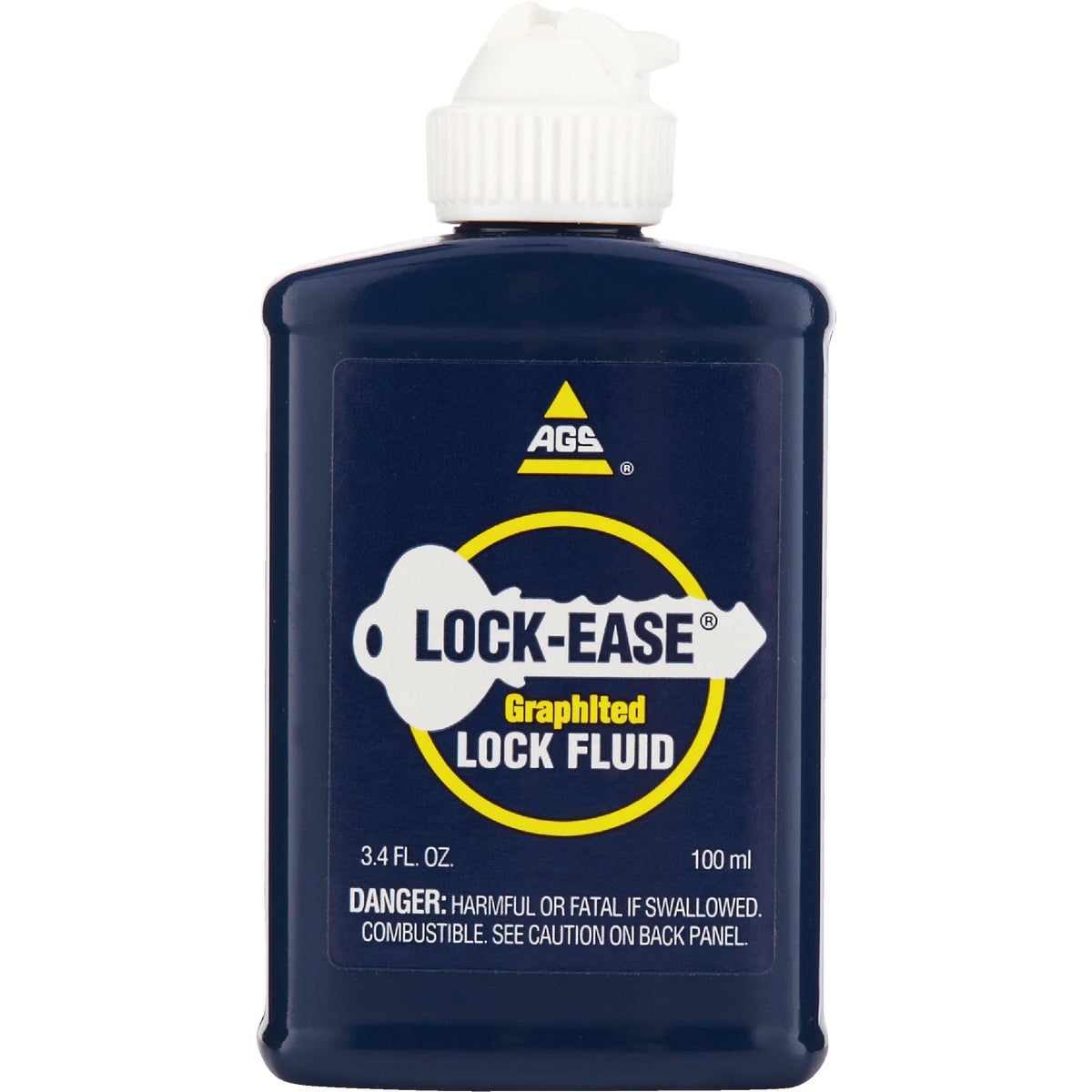 AGS Lock-Ease 3.4 Oz. Squeeze Bottle Graphited Lock Lubricant