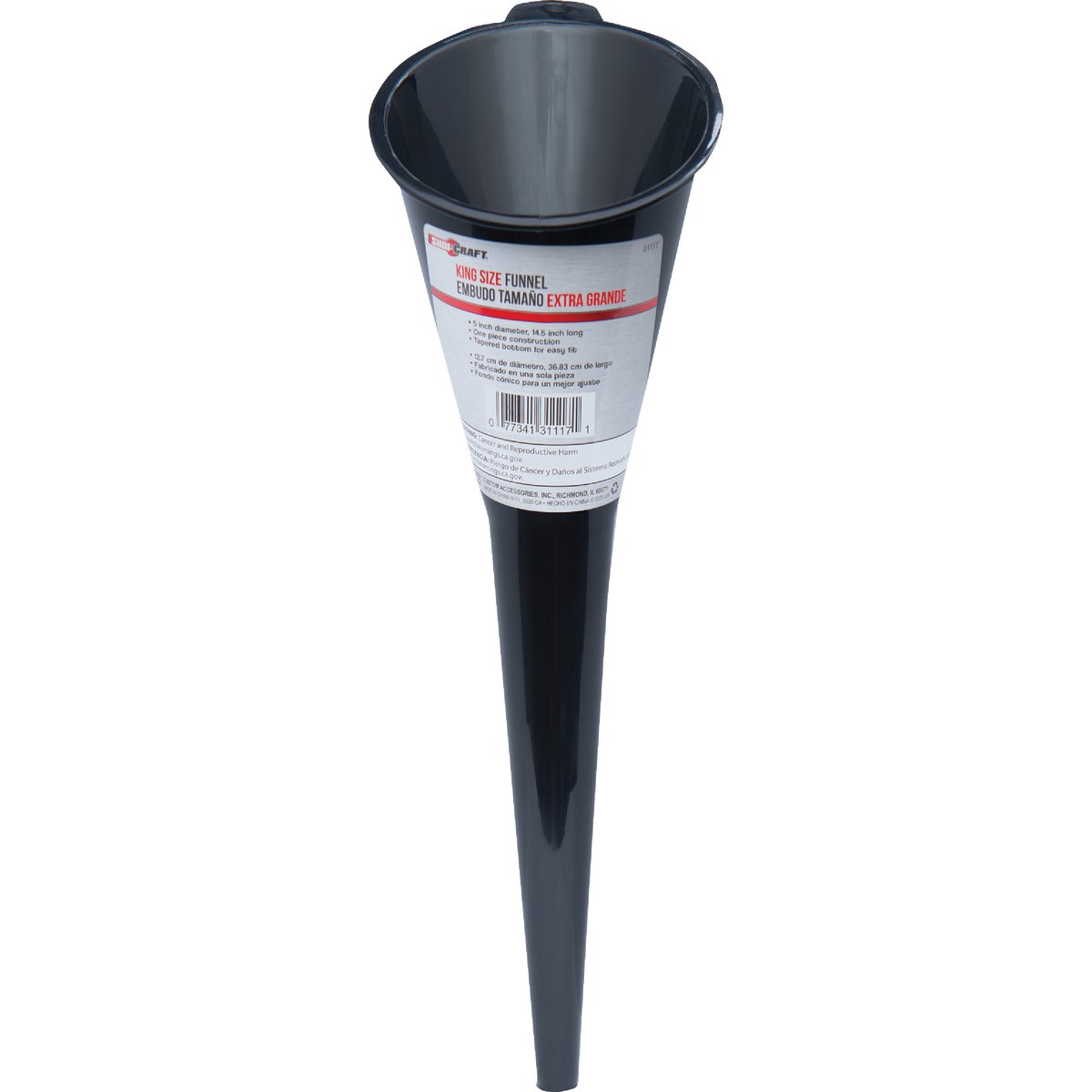 Custom Accessories Heavy-Duty Polyethylene Transmission Funnel