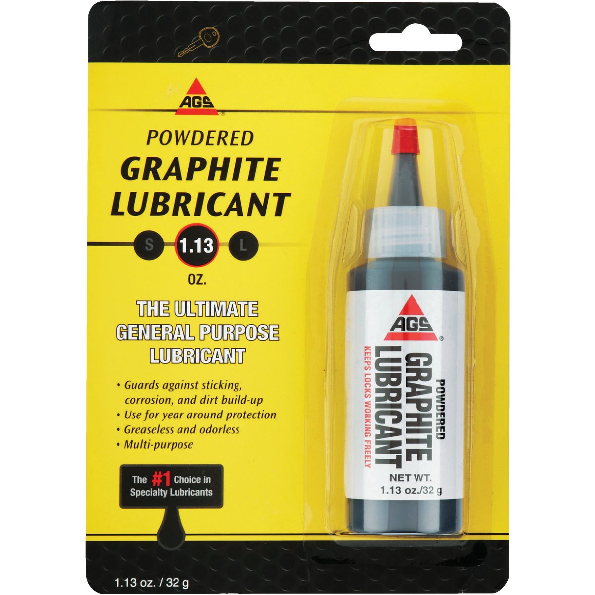 AGS 1.13 Oz. Bottle Powdered Graphite Dry Lubricant