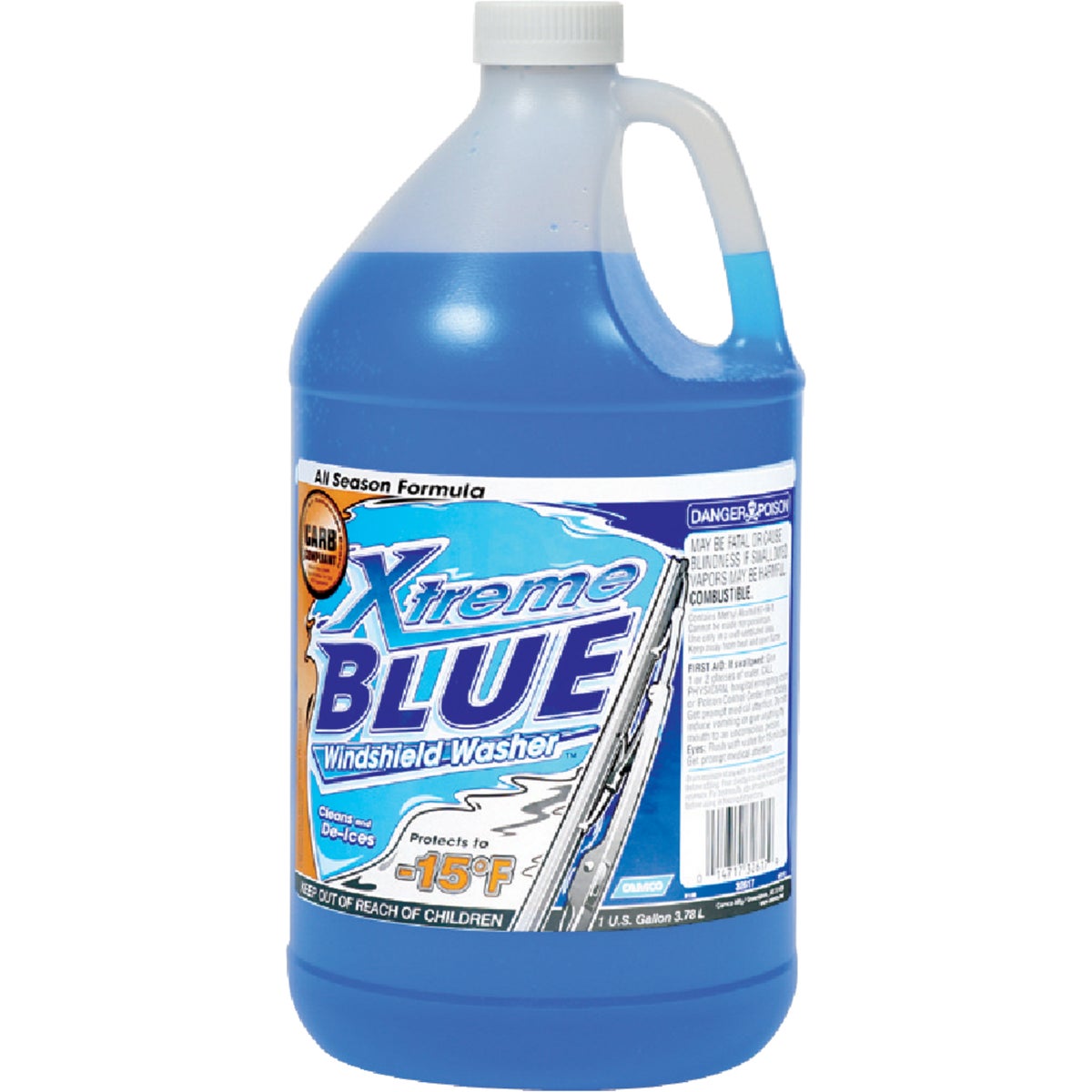 Camco Xtreme Blue 1 Gal. -15 Deg F Temperature Rating Windshield Washer Fluid with Antifreeze