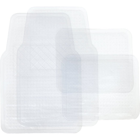 Custom Accessories Clear Rubber Floor Mat (4-Piece)