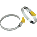 Camco 3 In. Twist-It Clamp RV Sewer Hose Connector, (2-Pack)