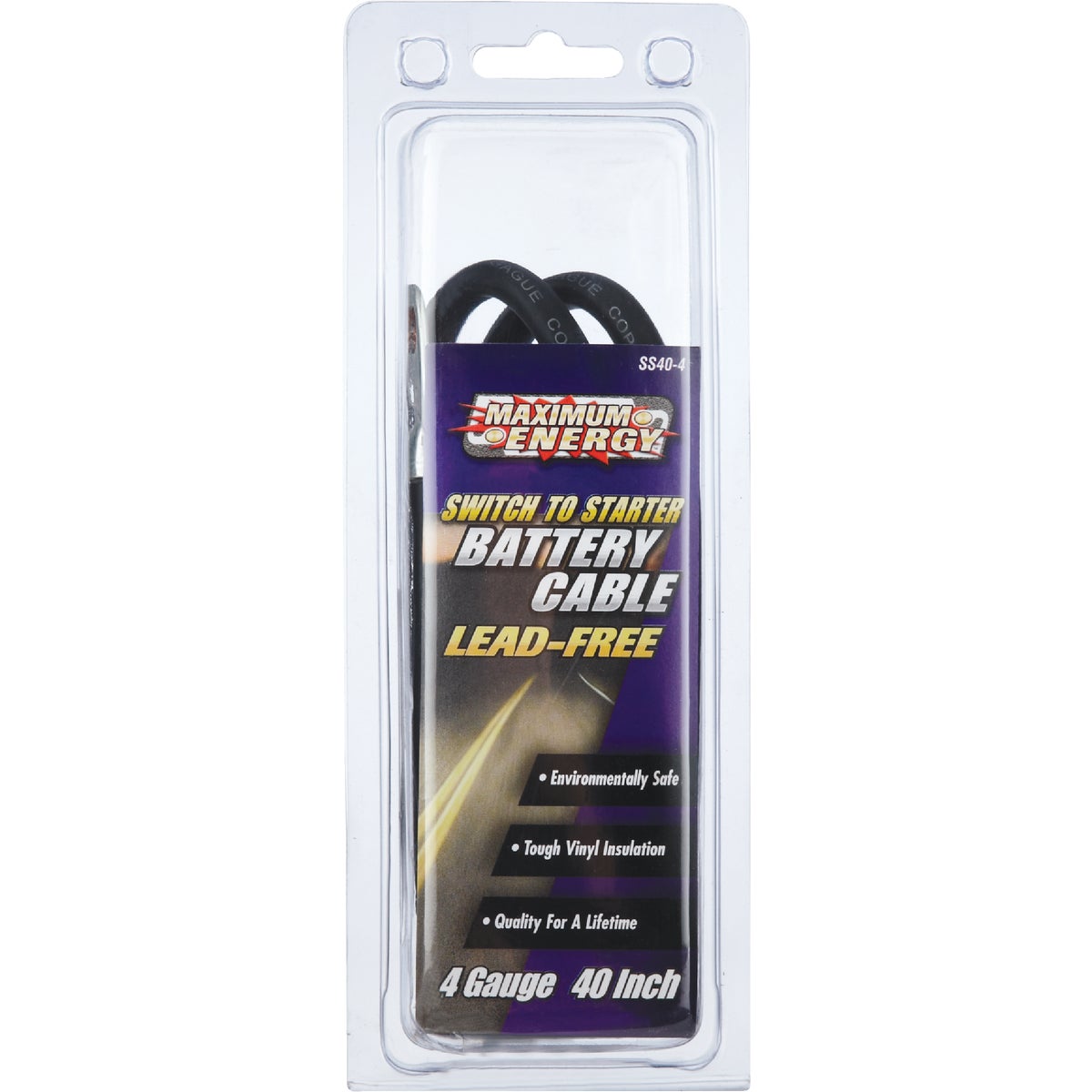 Road Power 40 In. 4 Gauge Switch-to-Start Battery Cable