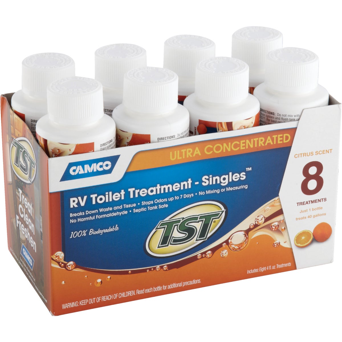 TST Ultra Concentrated RV Tank Treatment Singles, 4 Oz., (8-Pack)