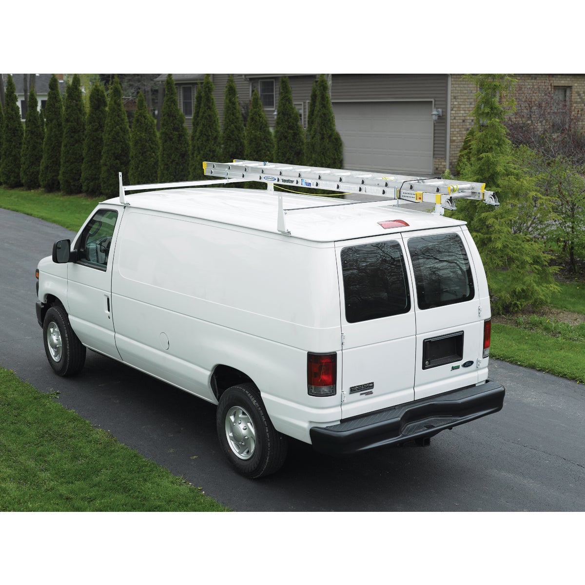 Werner Ladder 600 Lb Capacity White Van Rack