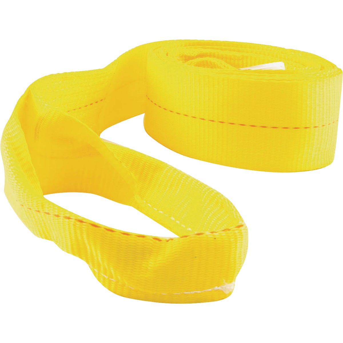 Erickson 2 In. x 20 Ft. 4500 Lb. Safe Work Load Polyester Tow Strap with Loops, Yellow